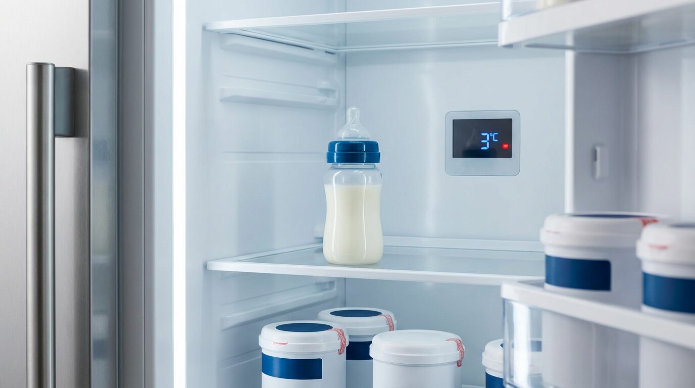 טבלת זמני אחסון של תחליף חלב בטמפרטורות שונות