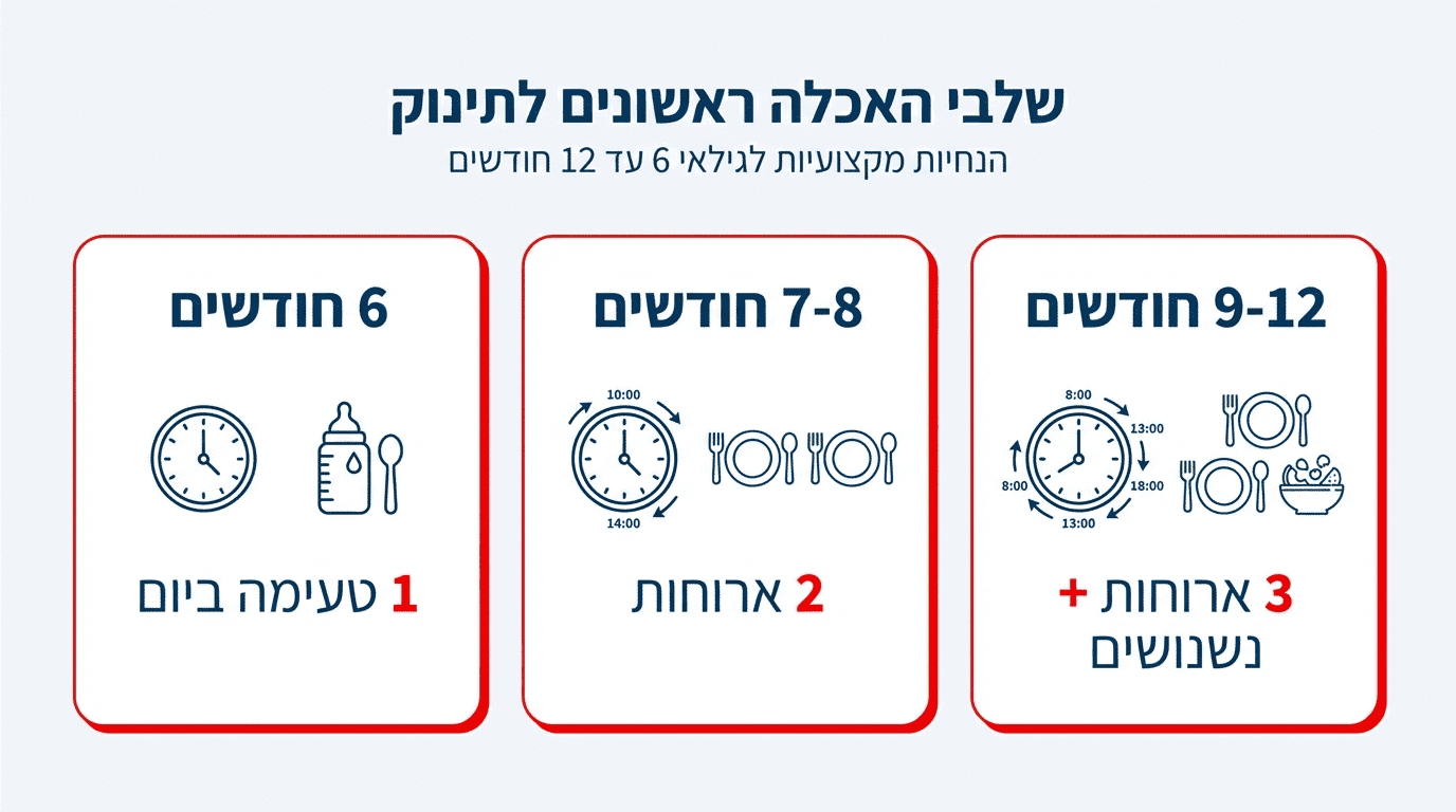 בניית סדר יום תזונתי לתינוק