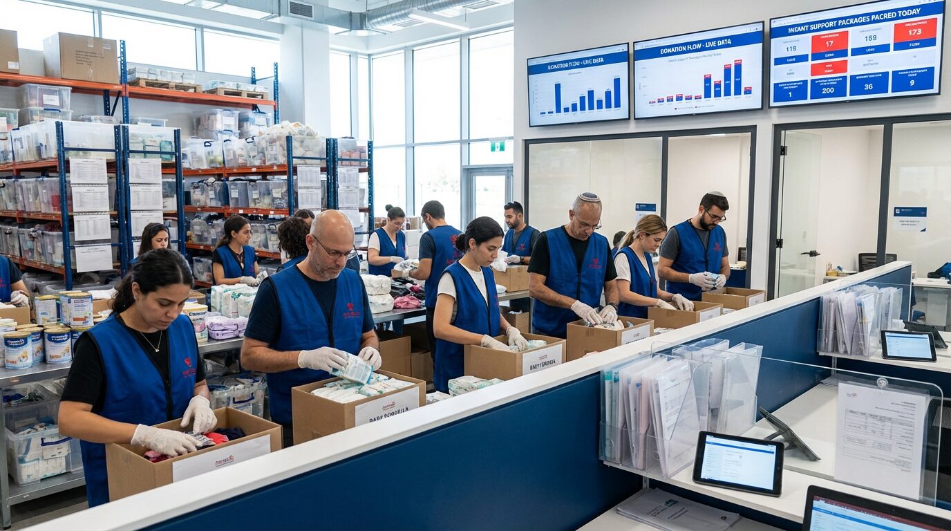 הפעילות הייחודית של 2help.org.il בתחום מזון תינוקות