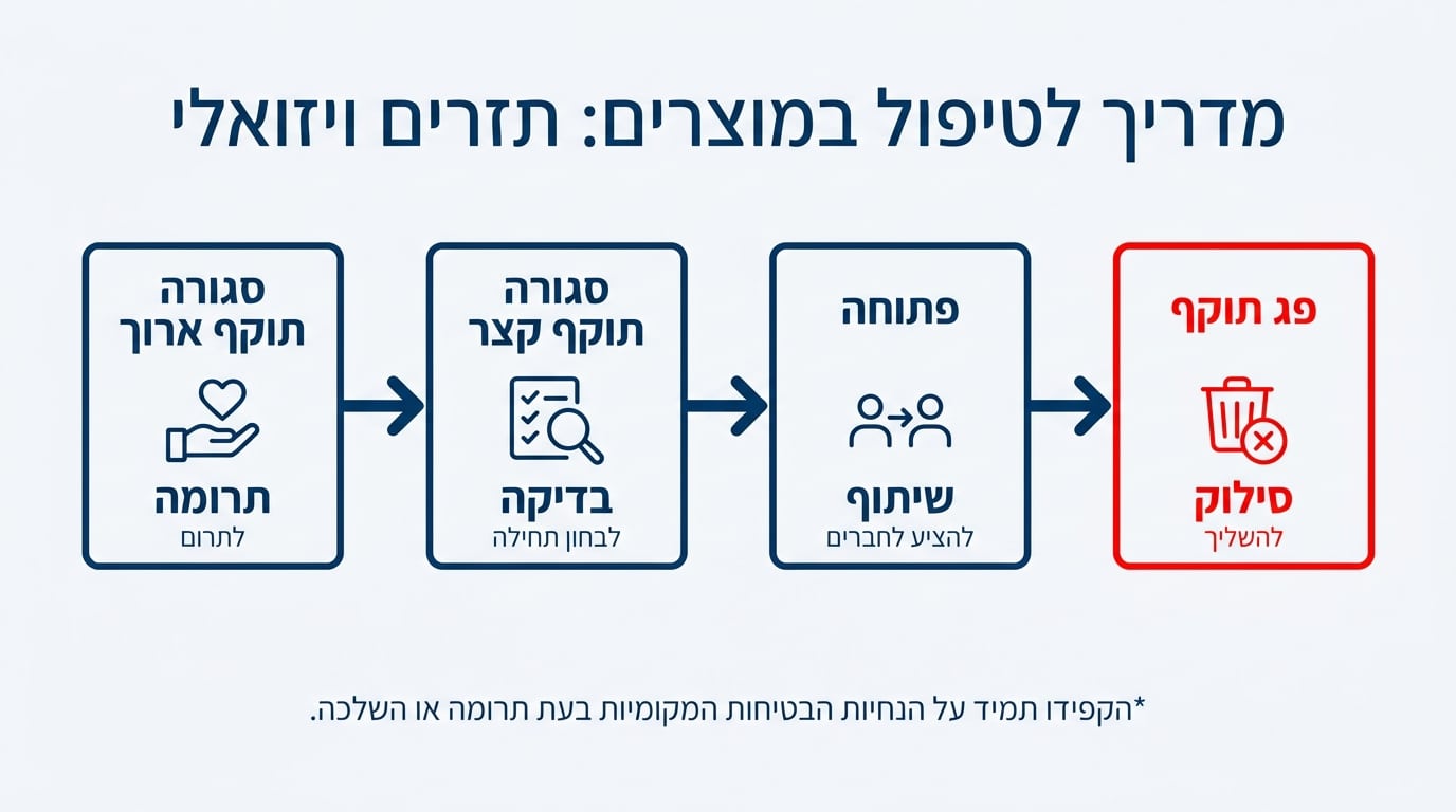 תרחיש נפוץ - תינוק שעבר סוג תמ״ל וקופסאות נשארו