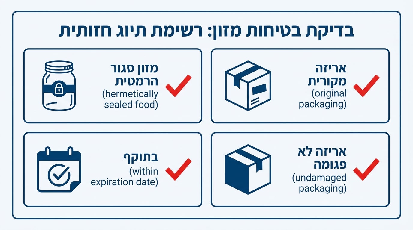 הנחיות בטיחות ותקנות לתרומת מזון תינוקות נכונה